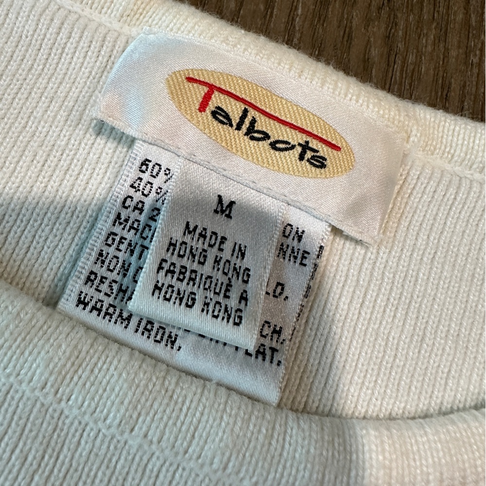 Bundle of 2 Talbots Sleeveless Sweater Embellished Size Medium - Picture 10 of 11